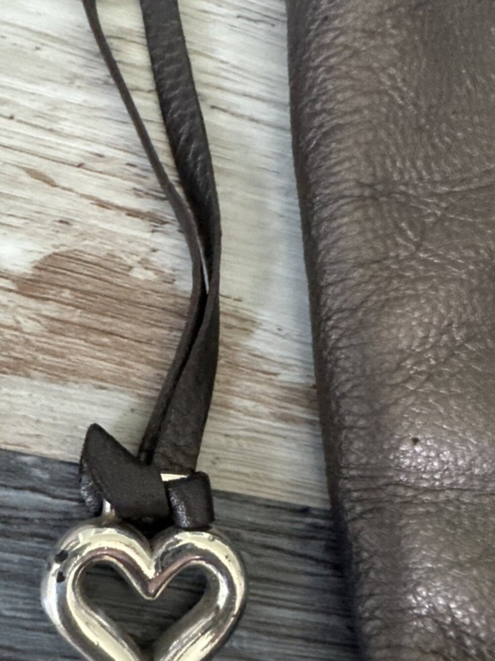 Brighton Anju Bag Masterpiece Collection Pewter Purse Hobo Leather Embellished - Picture 11 of 14